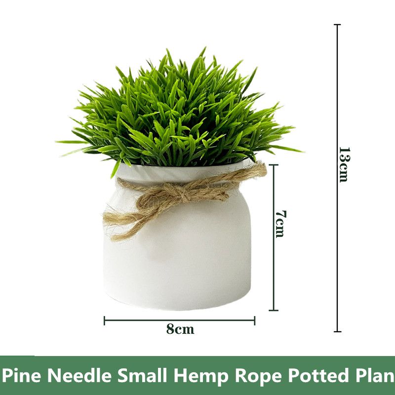 1PCS Artificial Potted Plant Scene Desktop Home Office Shelf Decor Tabletop Landscape Bonsai Wedding Room Party Accessories Vine