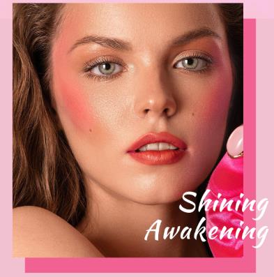 1PC  Liquid powder blusher multi-color matte powder blusher liquid durable pink light color brightening natural cosmetics