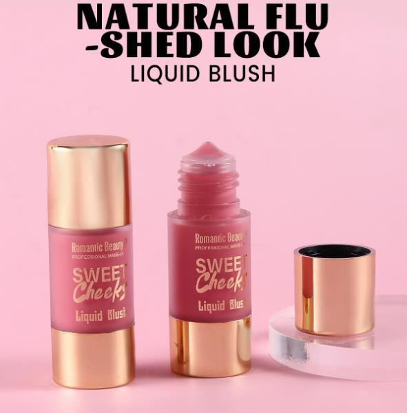 1PC  Liquid powder blusher multi-color matte powder blusher liquid durable pink light color brightening natural cosmetics view 6