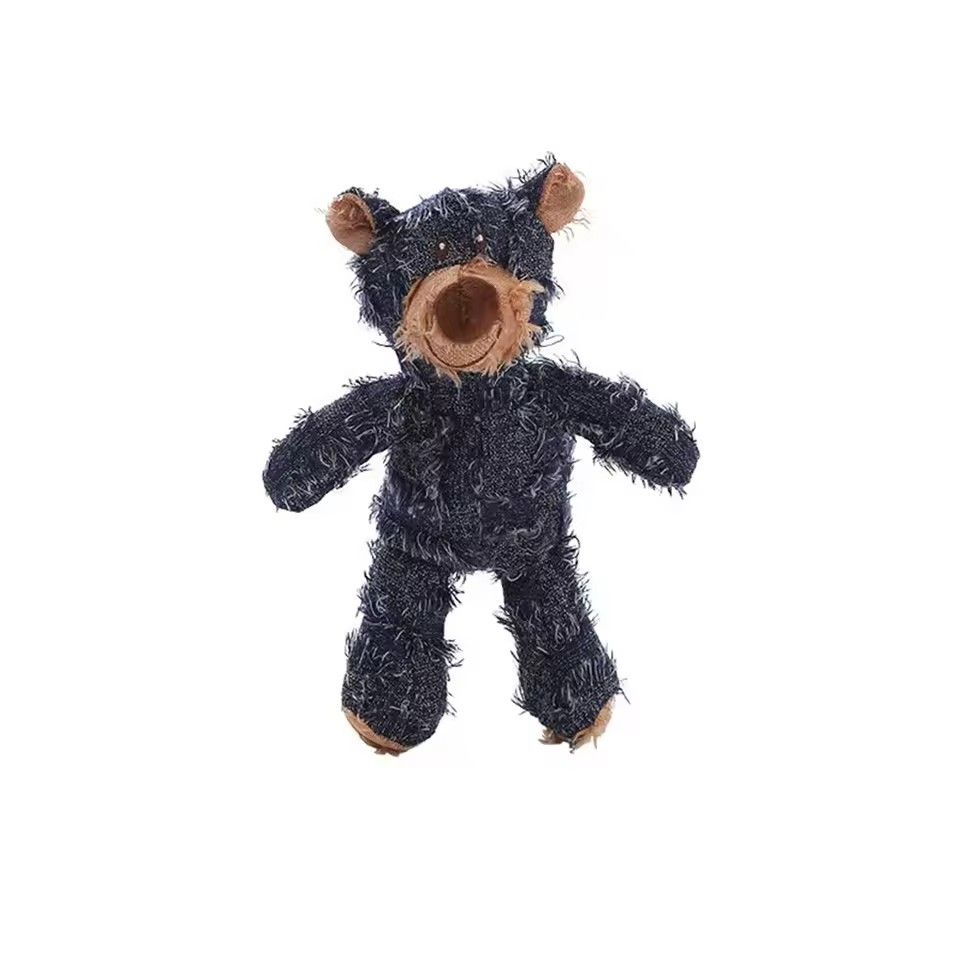1PC  Pet Dog Plush Toys Bear Squeaking Stuffed Toys For Dogs Cat Chew Squeak Toy for Small Dogs Play Funny Training