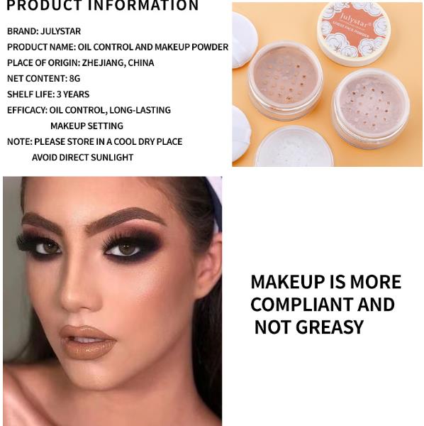 1PC Mini Makeup Face Powder Waterproof Face Powder For Setting Or Foundation Matte Finish Compact Face Powder Cushion Foundation