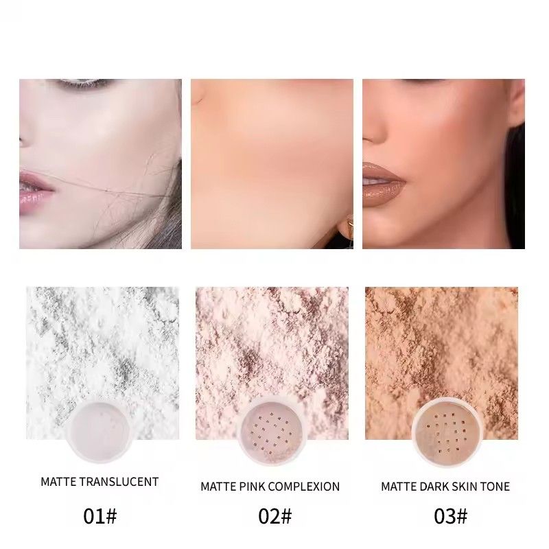 1PC Mini Makeup Face Powder Waterproof Face Powder For Setting Or Foundation Matte Finish Compact Face Powder Cushion Foundation
