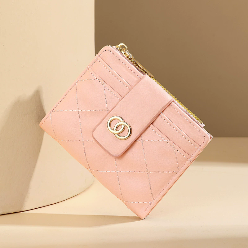 1PC  Cute Cat Wallets for Women Card Holder Small Purses with Zip Coin Pocket High Quality Square Hand Bags