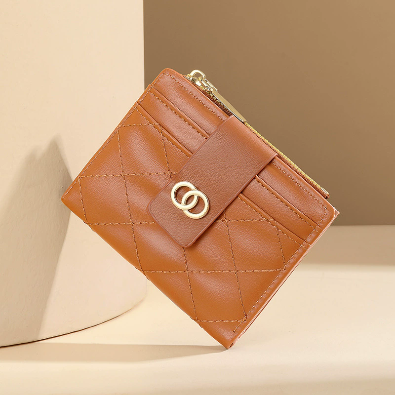 1PC  Cute Cat Wallets for Women Card Holder Small Purses with Zip Coin Pocket High Quality Square Hand Bags