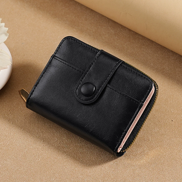 1PC  Cute Cat Wallets for Women Card Holder Small Purses with Zip Coin Pocket High Quality Square Hand Bags