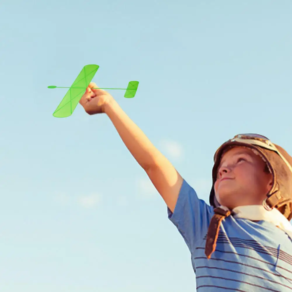 Glider Planes Flying Airplane Toys Outdoor Toddler Entertainment Flying Supplies Interactive Glider Toy for Park Beach Garden