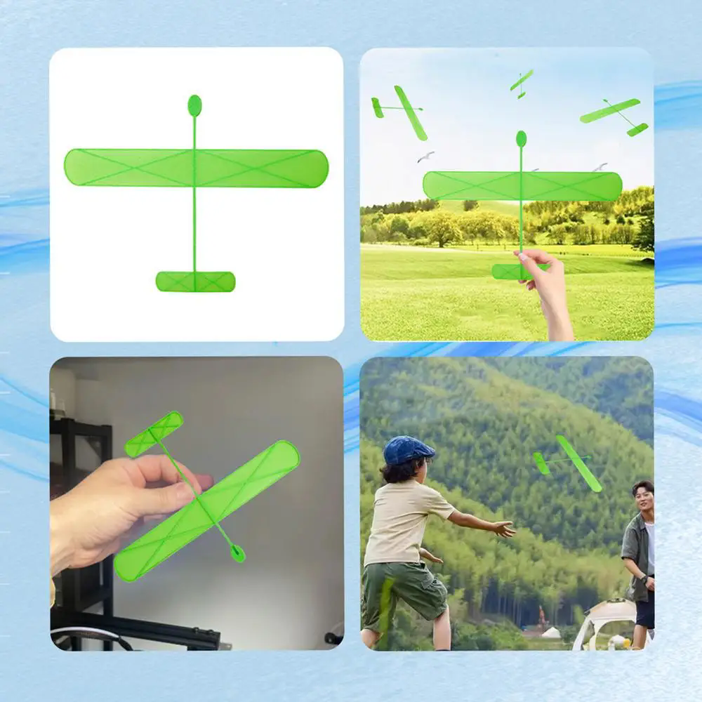 Glider Planes Flying Airplane Toys Outdoor Toddler Entertainment Flying Supplies Interactive Glider Toy for Park Beach Garden