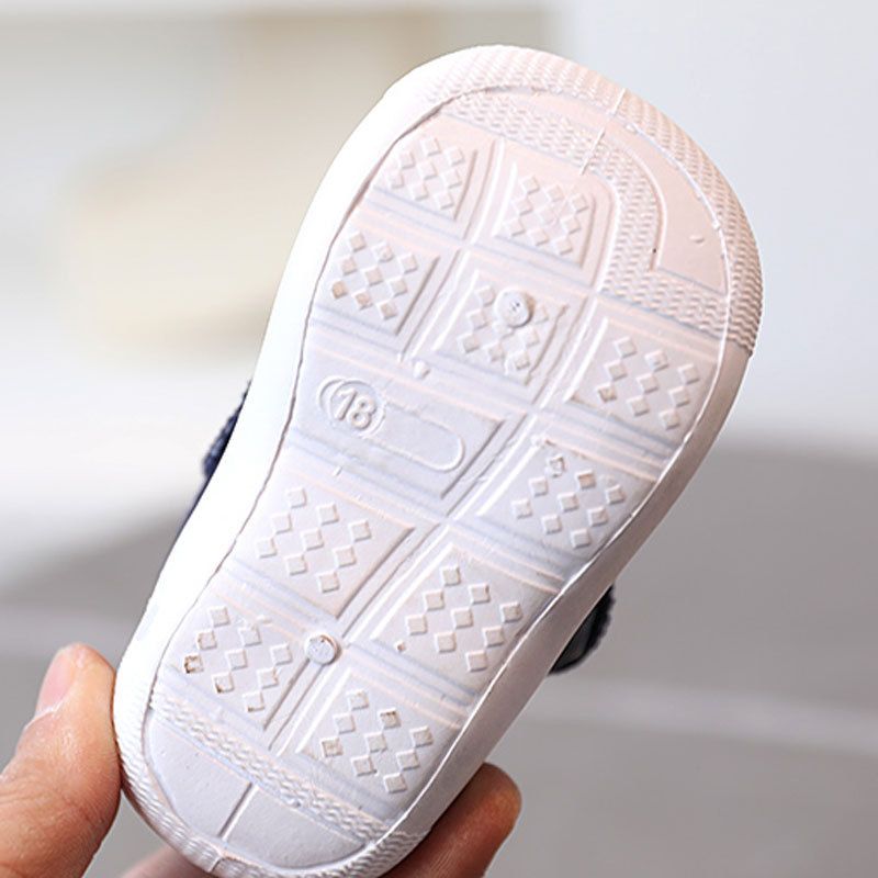 With Sound Baby Shoes Spring Autumn Infant Outwear Shoes Newborn First Walkers Little Boy Girl Shoes For Baby Pink, Gray