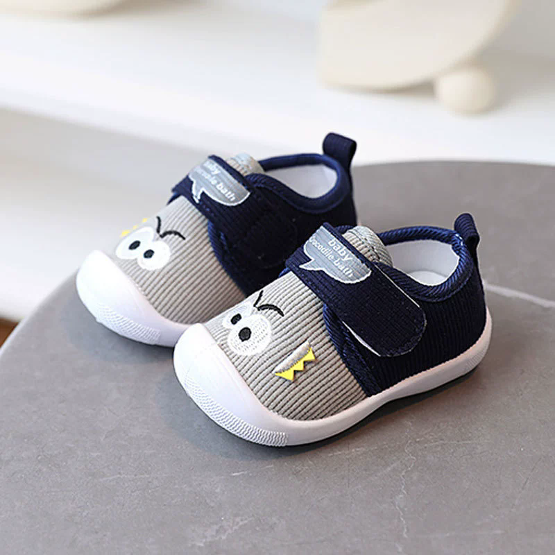 With Sound Baby Shoes Spring Autumn Infant Outwear Shoes Newborn First Walkers Little Boy Girl Shoes For Baby Pink, Gray