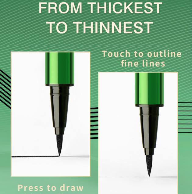 1PC    eyeliner liquid pen, fast drying, waterproof, lasting, natural, smooth, extremely thin, horizontal silkworm eyeliner pen view 8