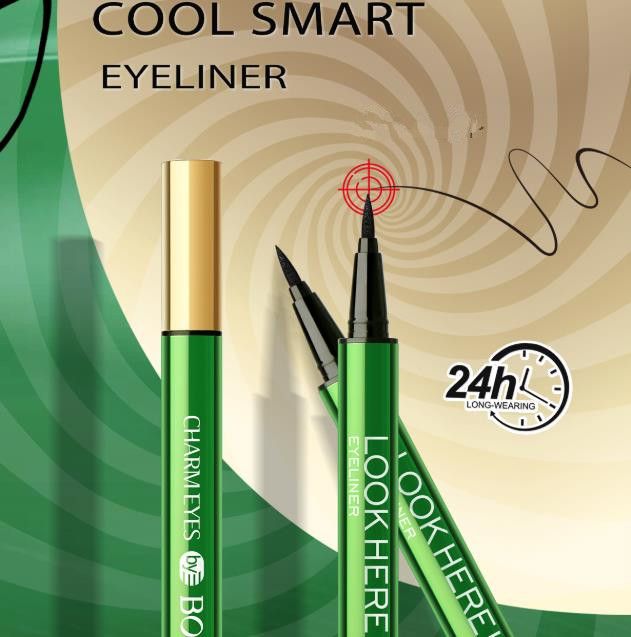 1PC    eyeliner liquid pen, fast drying, waterproof, lasting, natural, smooth, extremely thin, horizontal silkworm eyeliner pen