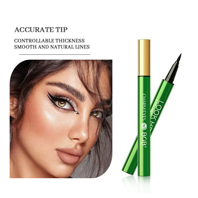 1PC    eyeliner liquid pen, fast drying, waterproof, lasting, natural, smooth, extremely thin, horizontal silkworm eyeliner pen view 5
