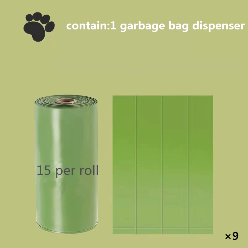 Biodegradable Pet Waste Bags Thickened Portable Printed Dog Poop Bags Eco-friendly Outdoor Pet Poop Pickup Bags with Organizer