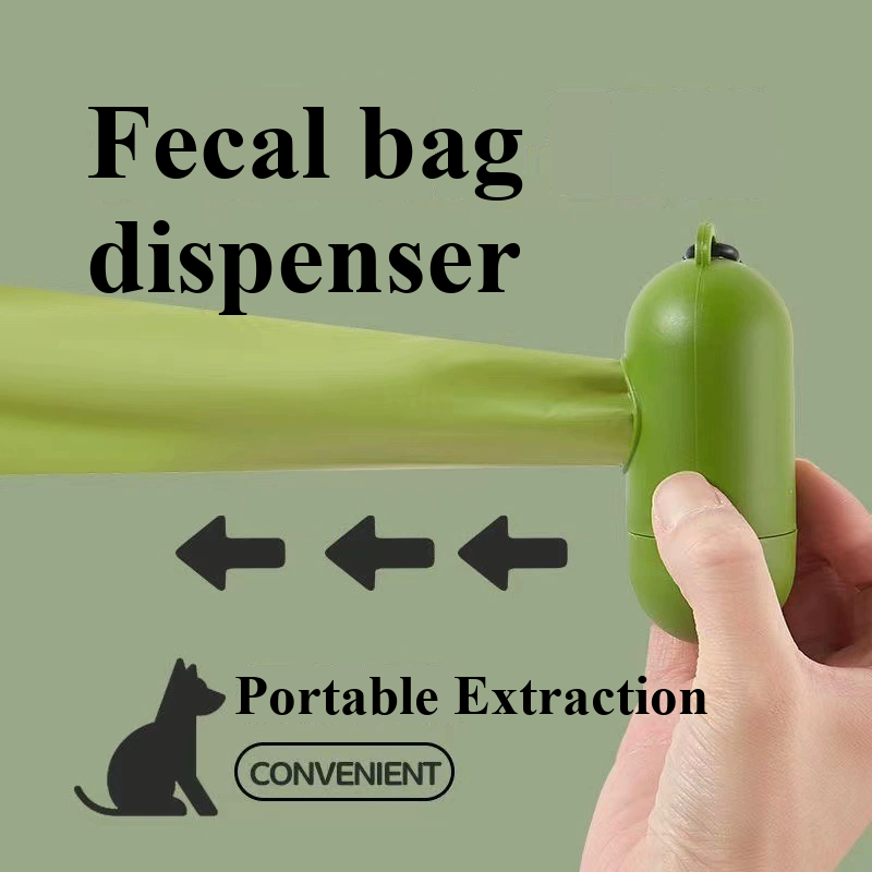 Biodegradable Pet Waste Bags Thickened Portable Printed Dog Poop Bags Eco-friendly Outdoor Pet Poop Pickup Bags with Organizer