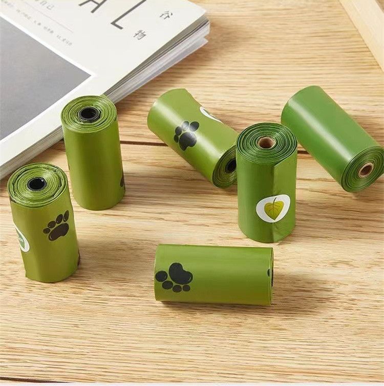Biodegradable Pet Waste Bags Thickened Portable Printed Dog Poop Bags Eco-friendly Outdoor Pet Poop Pickup Bags with Organizer
