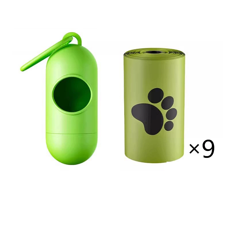 Biodegradable Pet Waste Bags Thickened Portable Printed Dog Poop Bags Eco-friendly Outdoor Pet Poop Pickup Bags with Organizer
