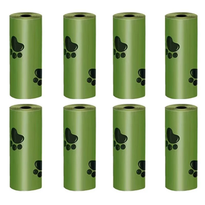 Biodegradable Pet Waste Bags Thickened Portable Printed Dog Poop Bags Eco-friendly Outdoor Pet Poop Pickup Bags with Organizer