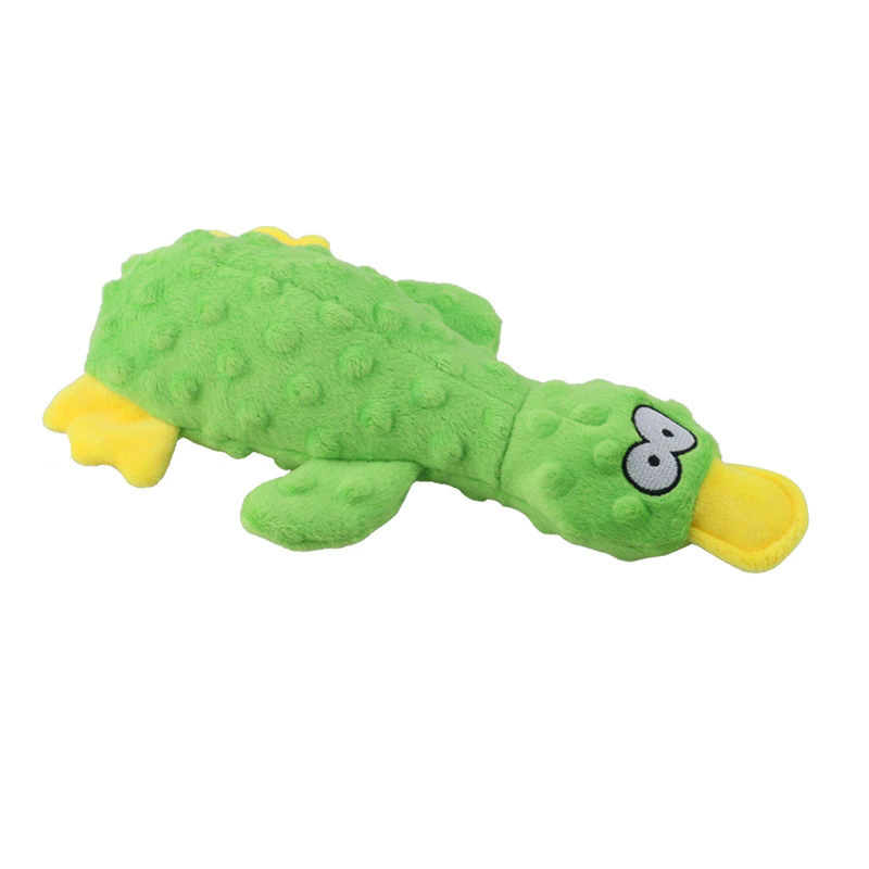 1PC   Duck Soft Plush Stuffed Raw Dog Toys for small Puppy dogs Interactive Squeaky Dog Bite Toy Sound Paper Chew Tooth