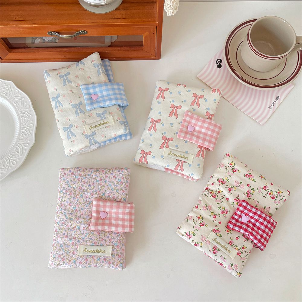 1PC    Multipurpose Floral Patterns Notebook Detachable Diary Stain Resistant Floral Print Diary Book Aesthetic Fabric
