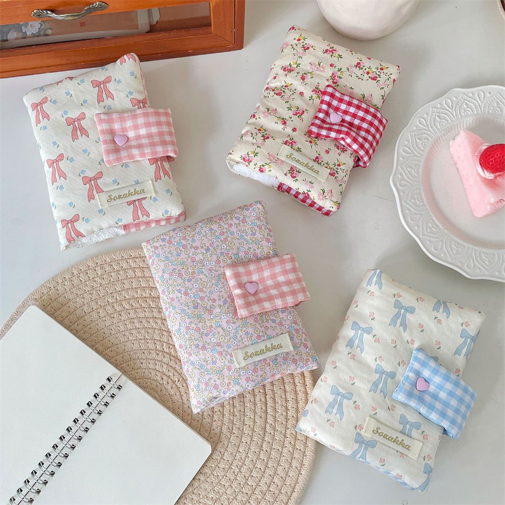 1PC    Multipurpose Floral Patterns Notebook Detachable Diary Stain Resistant Floral Print Diary Book Aesthetic Fabric
