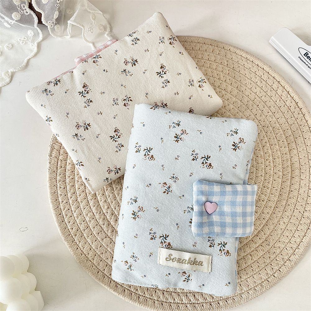 1PC    Multipurpose Floral Patterns Notebook Detachable Diary Stain Resistant Floral Print Diary Book Aesthetic Fabric
