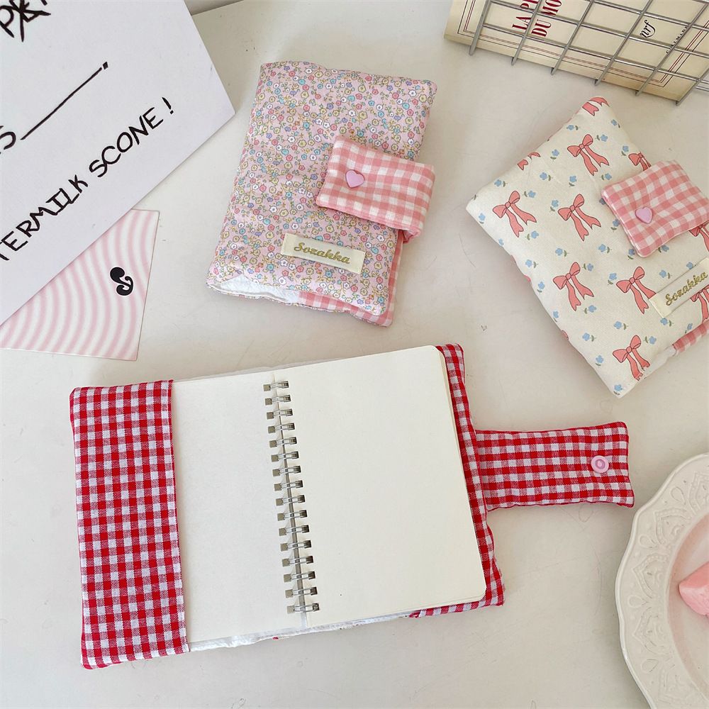 1PC    Multipurpose Floral Patterns Notebook Detachable Diary Stain Resistant Floral Print Diary Book Aesthetic Fabric