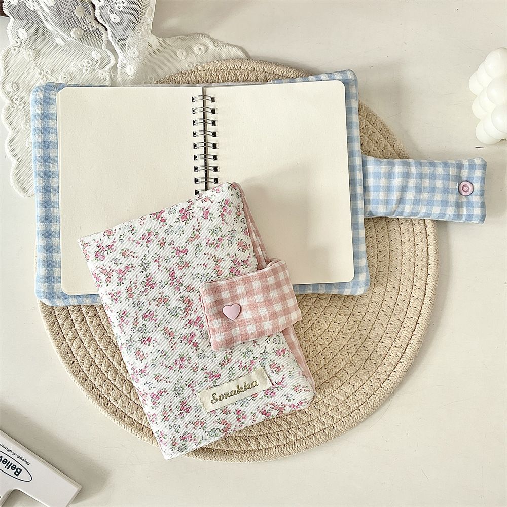 1PC    Multipurpose Floral Patterns Notebook Detachable Diary Stain Resistant Floral Print Diary Book Aesthetic Fabric