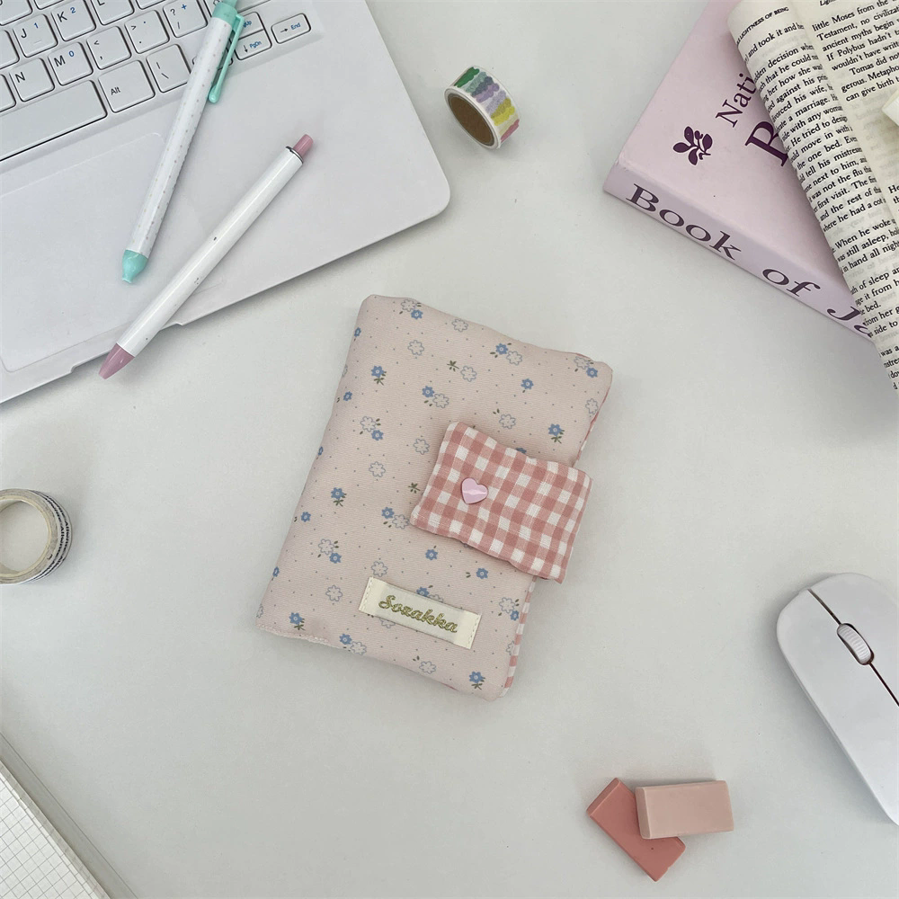 1PC    Multipurpose Floral Patterns Notebook Detachable Diary Stain Resistant Floral Print Diary Book Aesthetic Fabric