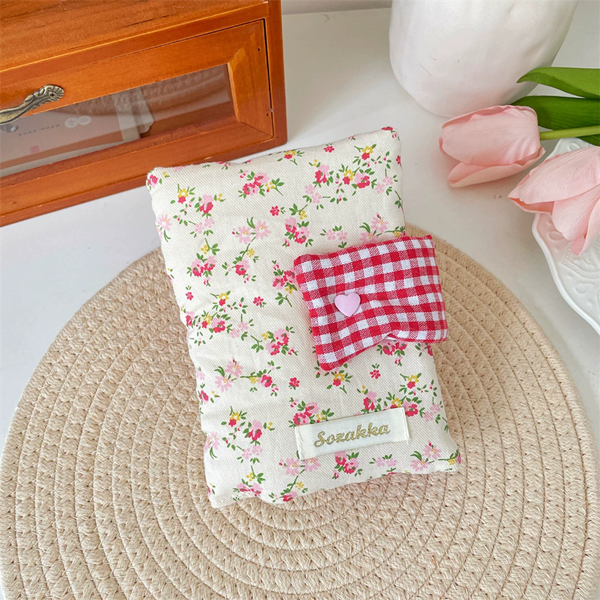 1PC    Multipurpose Floral Patterns Notebook Detachable Diary Stain Resistant Floral Print Diary Book Aesthetic Fabric