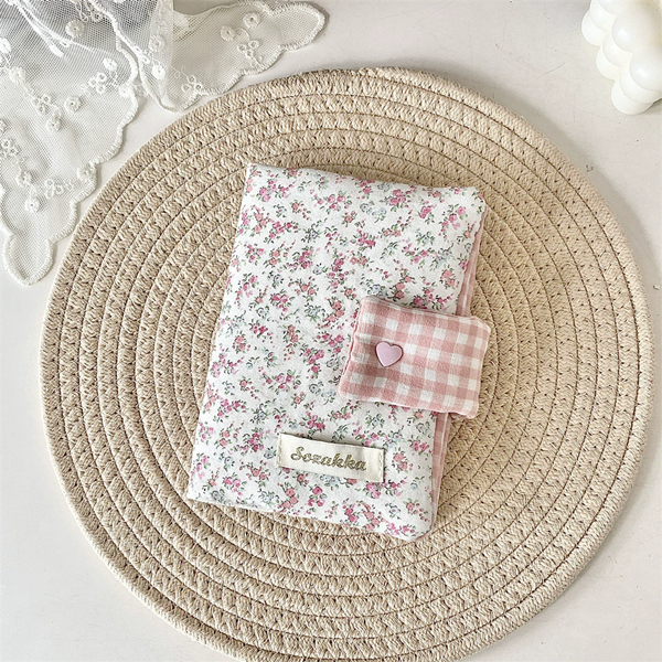 1PC    Multipurpose Floral Patterns Notebook Detachable Diary Stain Resistant Floral Print Diary Book Aesthetic Fabric