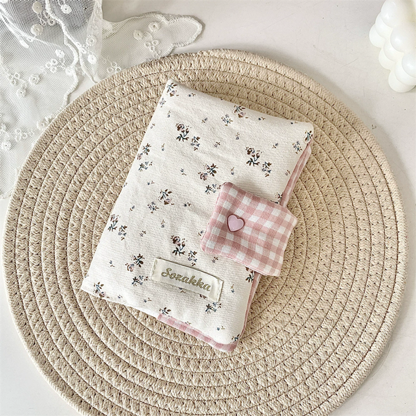 1PC    Multipurpose Floral Patterns Notebook Detachable Diary Stain Resistant Floral Print Diary Book Aesthetic Fabric