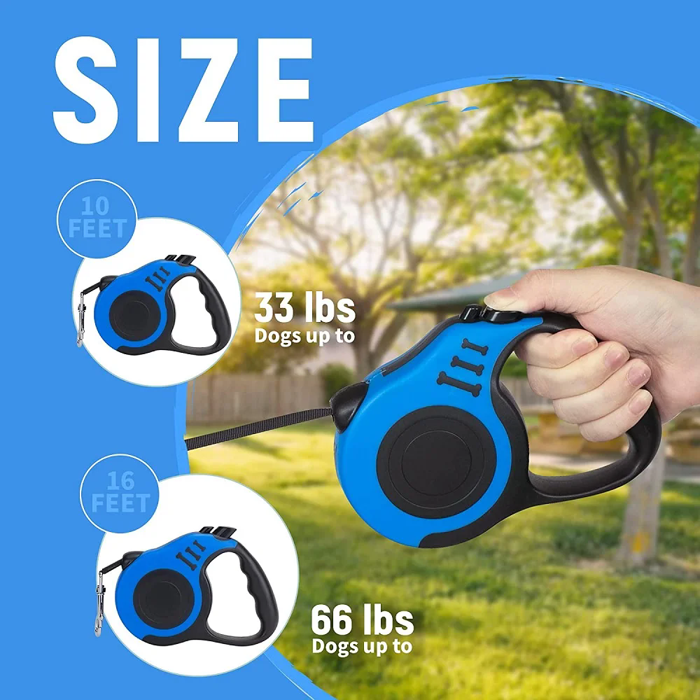 1PC   5m Retractable Dog Leash Automatic Telescopic Tractor Dog Rope Flexible Nylon Leash Traction Puppy Cats Dogs Pet Supplies