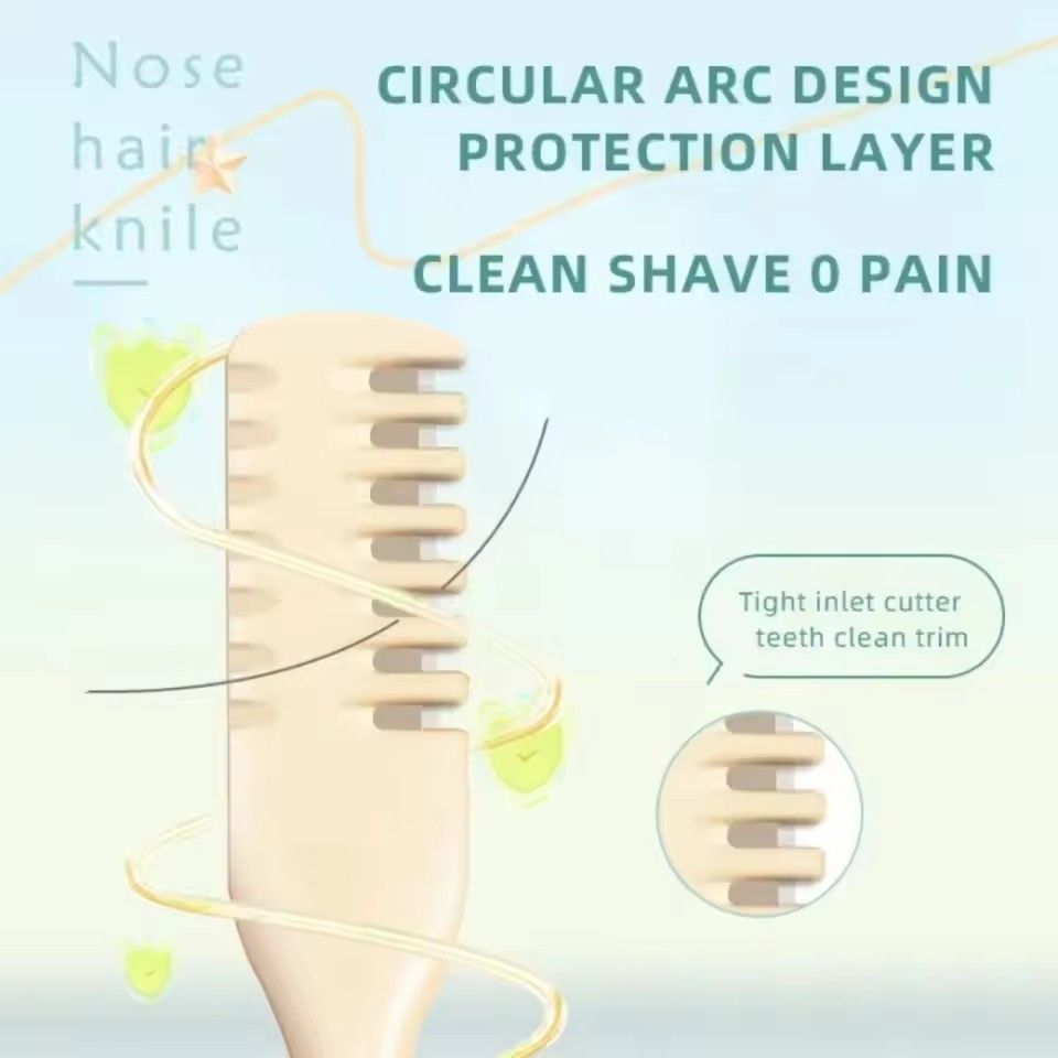 Multi 360° Nose Hair Trimmer 2 in 1 Design Can Be Used for Nose Hair Trimming Tail Can Be Used for Ear Cleaning Removal Scraper C-676