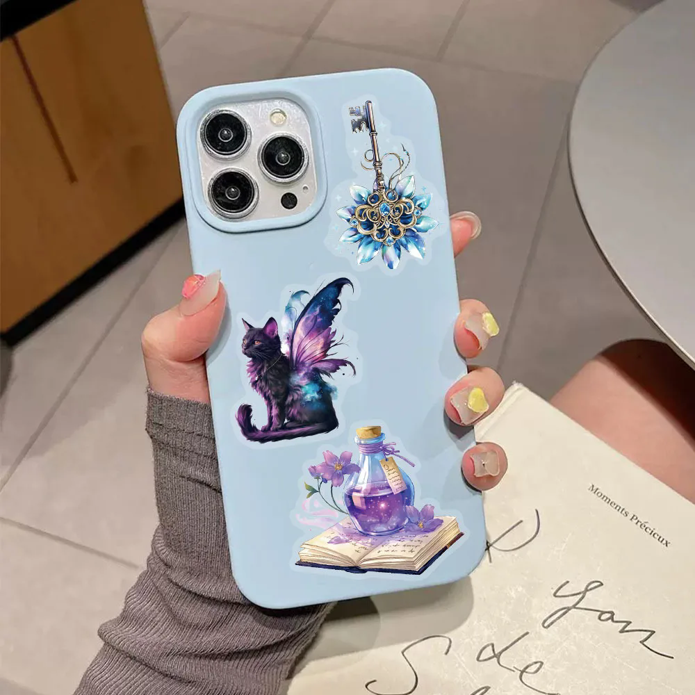 50Pcs Magic Planet Stickers Magic Elements Exquisite Handheld Materials Phone Cases Laptops Suitcases Transparent Waterproof