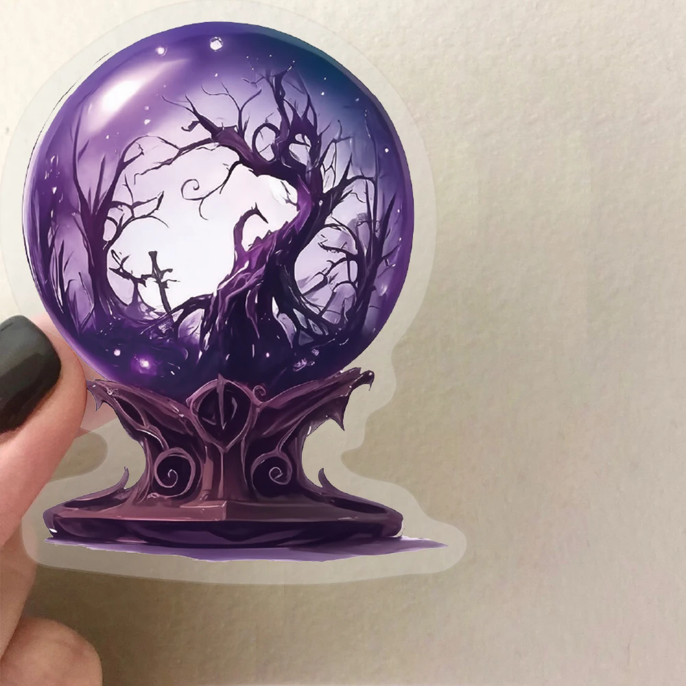 50Pcs Magic Planet Stickers Magic Elements Exquisite Handheld Materials Phone Cases Laptops Suitcases Transparent Waterproof