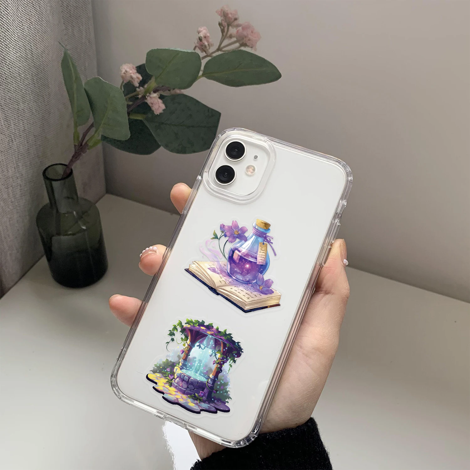 50Pcs Magic Planet Stickers Magic Elements Exquisite Handheld Materials Phone Cases Laptops Suitcases Transparent Waterproof