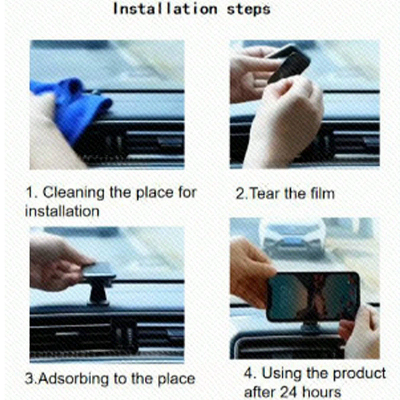 360 Degree Rotating Car Cell Phone Holder Dashboard Adhesive Universal Holder for Cell Phones Car Accessories Mounting Bracket
