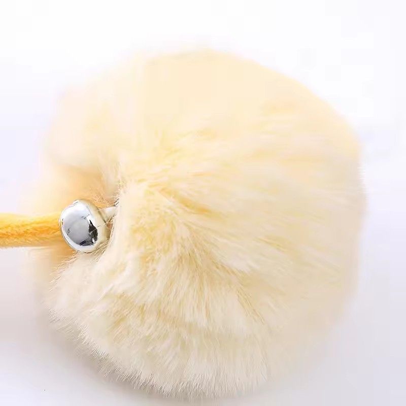 1PC    Pet Toy Interactive Cat Toys Funny Cat Stick Spring Rope Ball Plush Toy Interactive Play Training Toys Cats Supplies