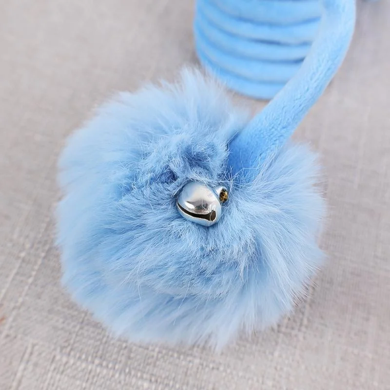 1PC    Pet Toy Interactive Cat Toys Funny Cat Stick Spring Rope Ball Plush Toy Interactive Play Training Toys Cats Supplies