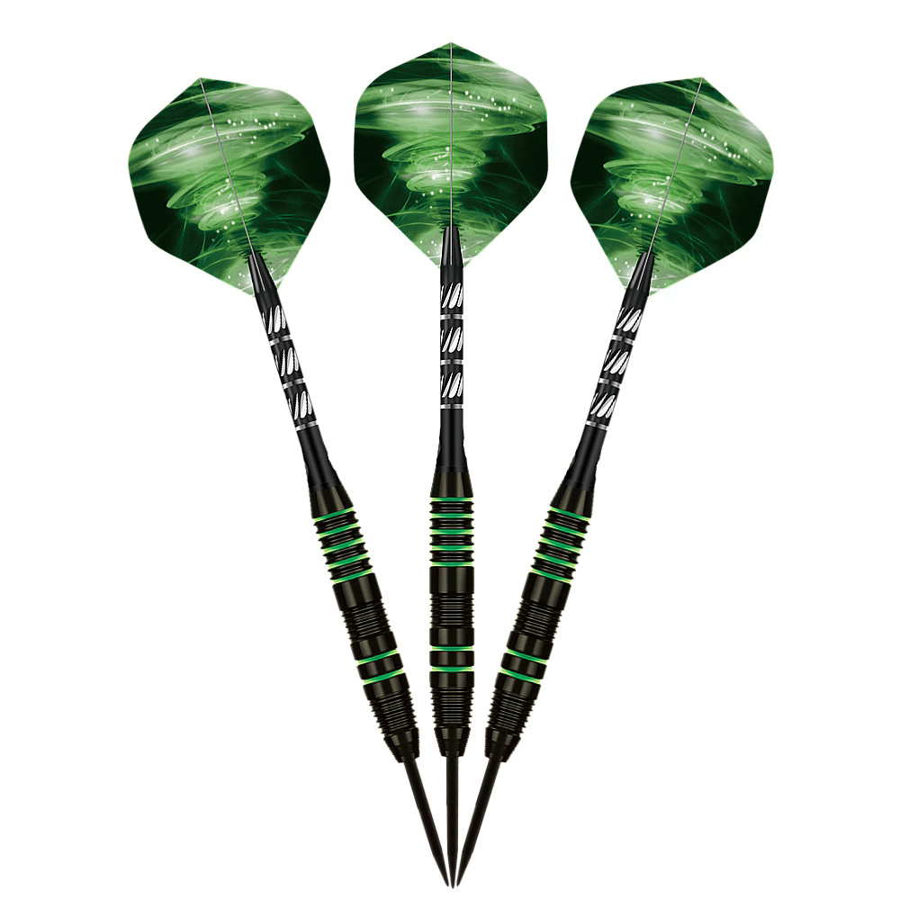 Tungsten Darts 3pcs/sets with Case+Steel Tip Needle+Barrel+Flights+Sports Shafts Professional Monochrome/Bicolor Darts Gifts