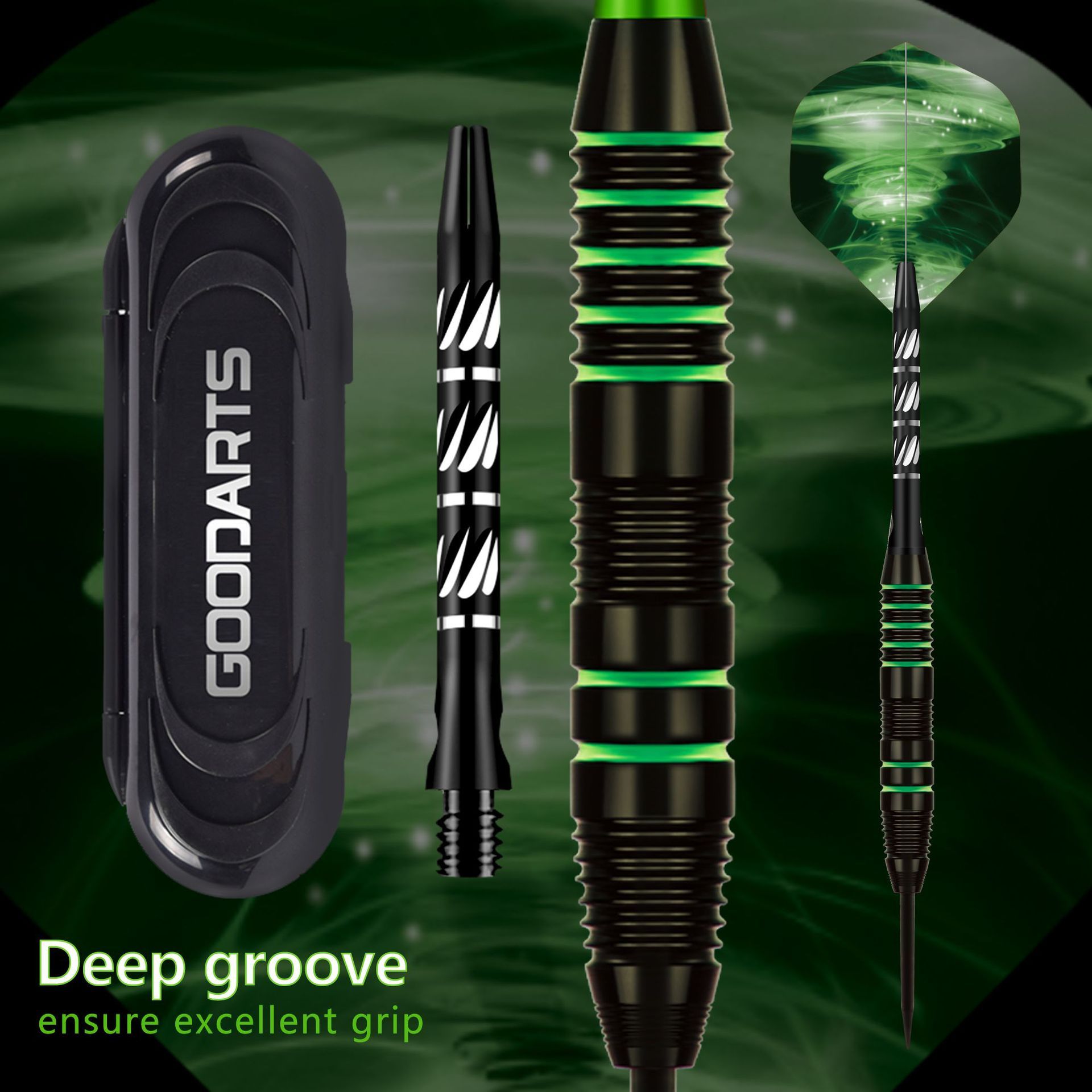 Tungsten Darts 3pcs/sets with Case+Steel Tip Needle+Barrel+Flights+Sports Shafts Professional Monochrome/Bicolor Darts Gifts
