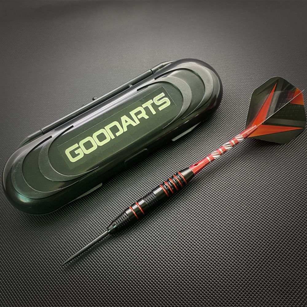 Tungsten Darts 3pcs/sets with Case+Steel Tip Needle+Barrel+Flights+Sports Shafts Professional Monochrome/Bicolor Darts Gifts