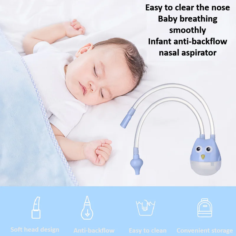 Nasal Aspirator Infant Nasal Suction Snot Cleaner Baby Mouth Suction Catheter Children Cleansing Sucker Nose Cleaning Tool Safe