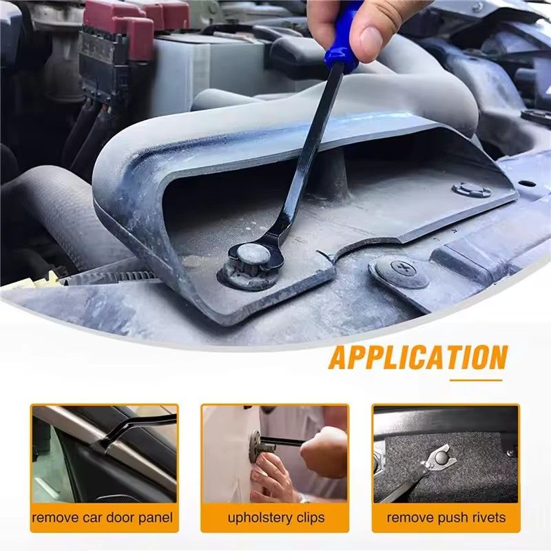 5Pcs Auto Door Clip Panel Trim Removal Tools Kits Navigation Blades Disassembly Car Interior Seesaw Conversion Repairing Tool