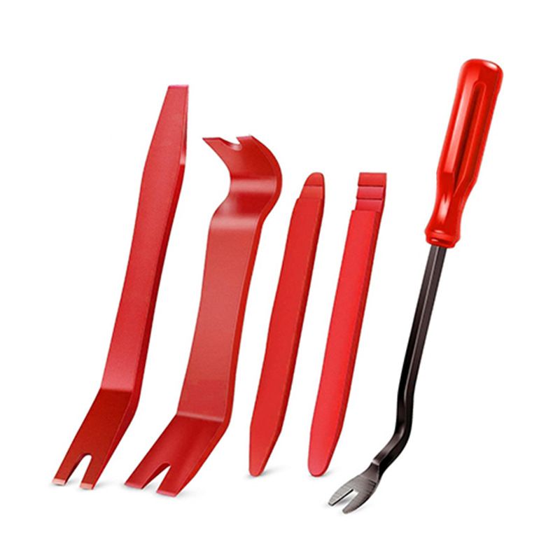 5Pcs Auto Door Clip Panel Trim Removal Tools Kits Navigation Blades Disassembly Car Interior Seesaw Conversion Repairing Tool
