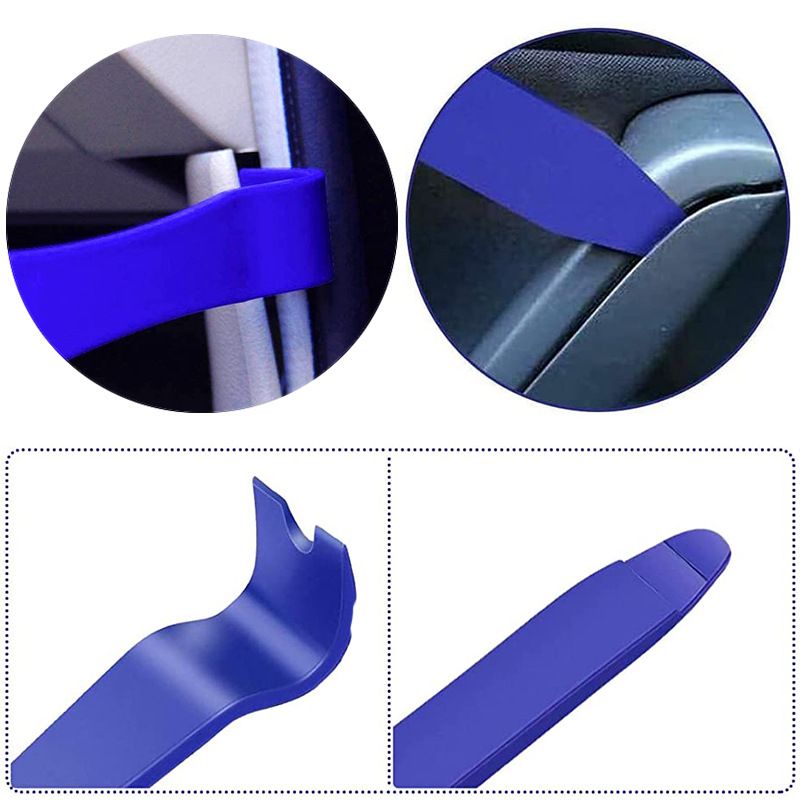 5Pcs Auto Door Clip Panel Trim Removal Tools Kits Navigation Blades Disassembly Car Interior Seesaw Conversion Repairing Tool