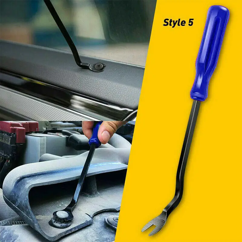 5Pcs Auto Door Clip Panel Trim Removal Tools Kits Navigation Blades Disassembly Car Interior Seesaw Conversion Repairing Tool