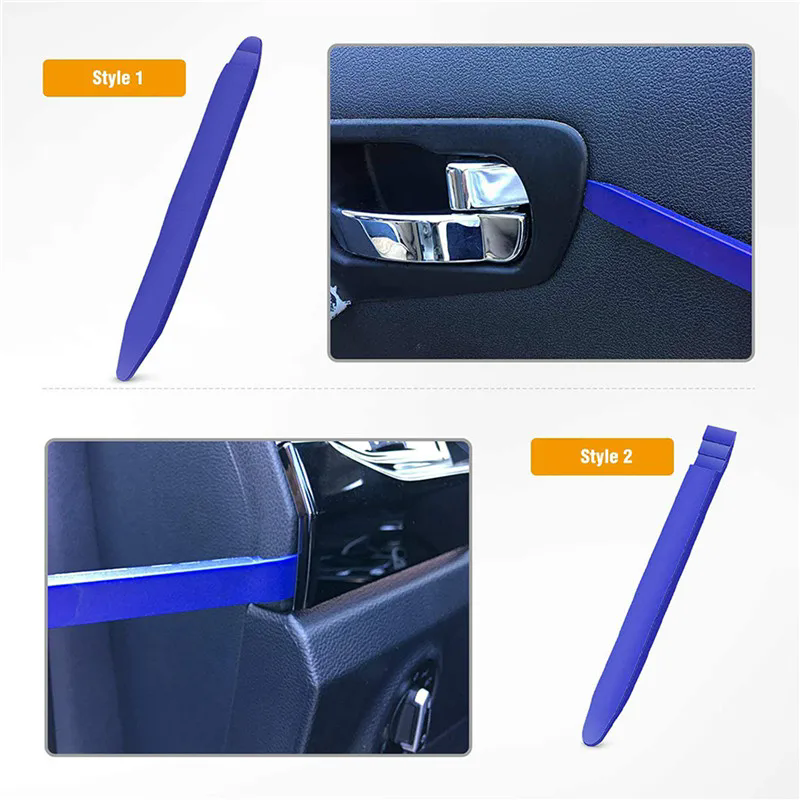 5Pcs Auto Door Clip Panel Trim Removal Tools Kits Navigation Blades Disassembly Car Interior Seesaw Conversion Repairing Tool