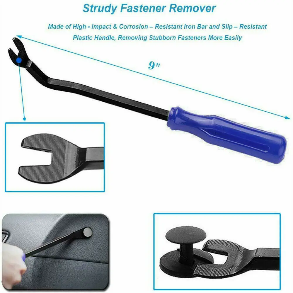 5Pcs Auto Door Clip Panel Trim Removal Tools Kits Navigation Blades Disassembly Car Interior Seesaw Conversion Repairing Tool