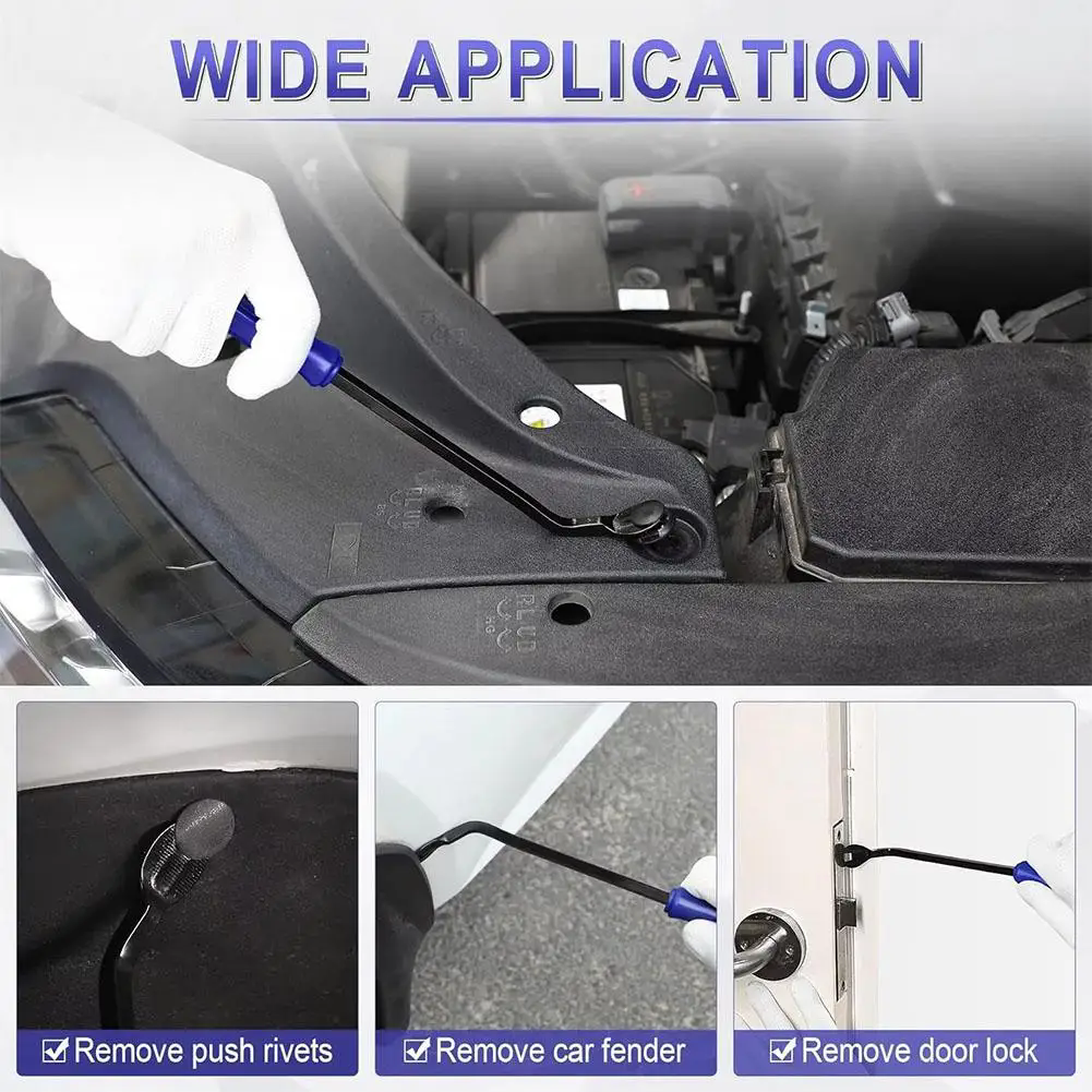 5Pcs Auto Door Clip Panel Trim Removal Tools Kits Navigation Blades Disassembly Car Interior Seesaw Conversion Repairing Tool